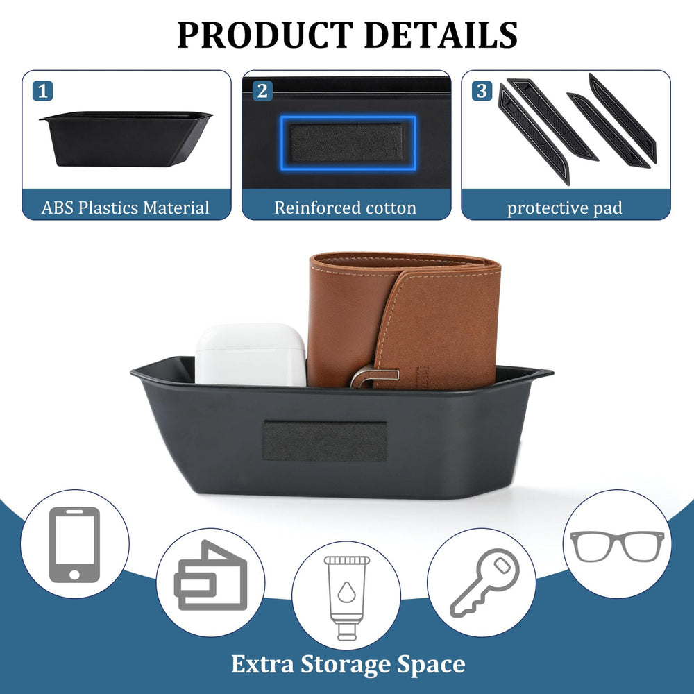 Zuwok lifestyle shot in Bronco cabin illustrating organized storage on trail