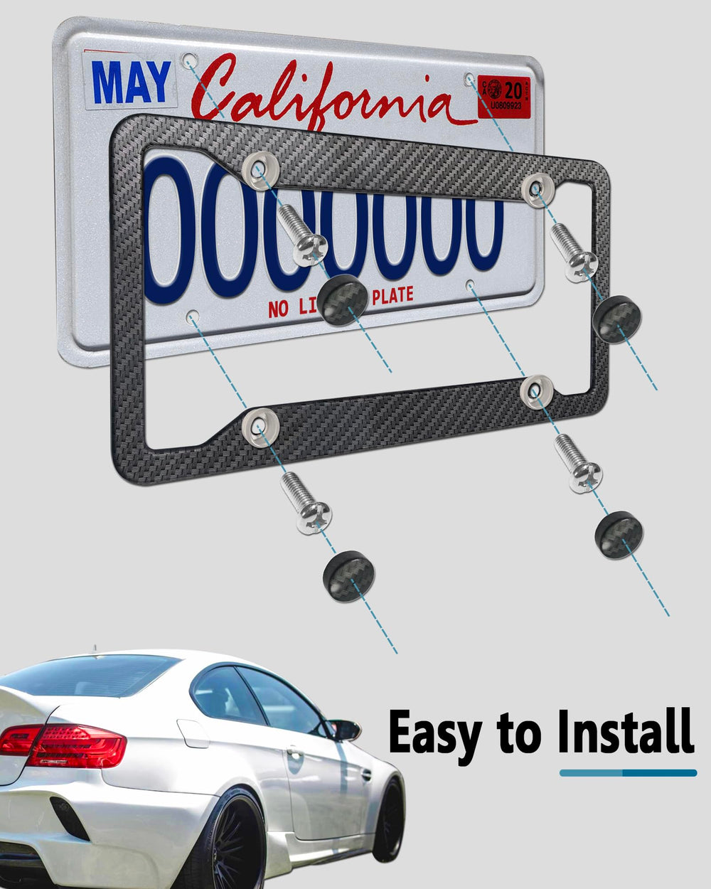 ZXFOOG decorative screw caps included for clean, finished fastener coverage