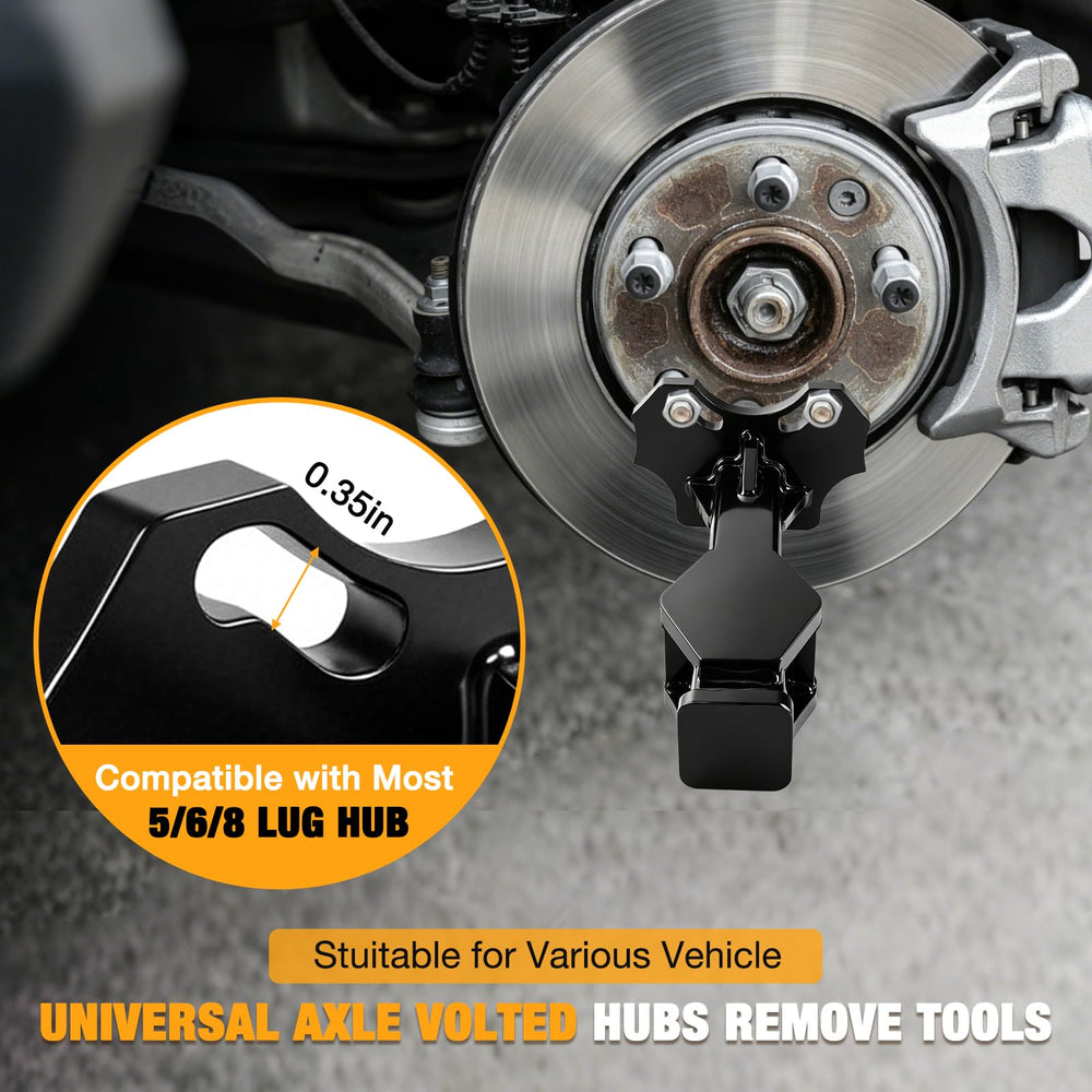 ZXHEXADRONE tool mounted on wheel hub demonstrating correct 12 o'clock installation benefit