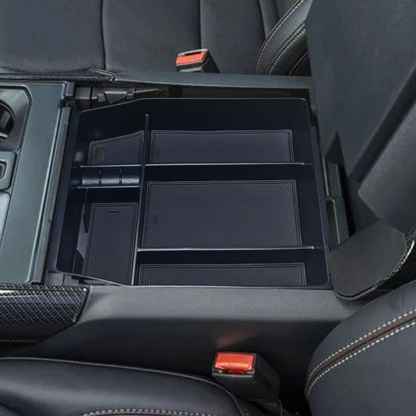 Zxiaochun tray in use with phone, wallet and sunglasses demonstrating tidy layout