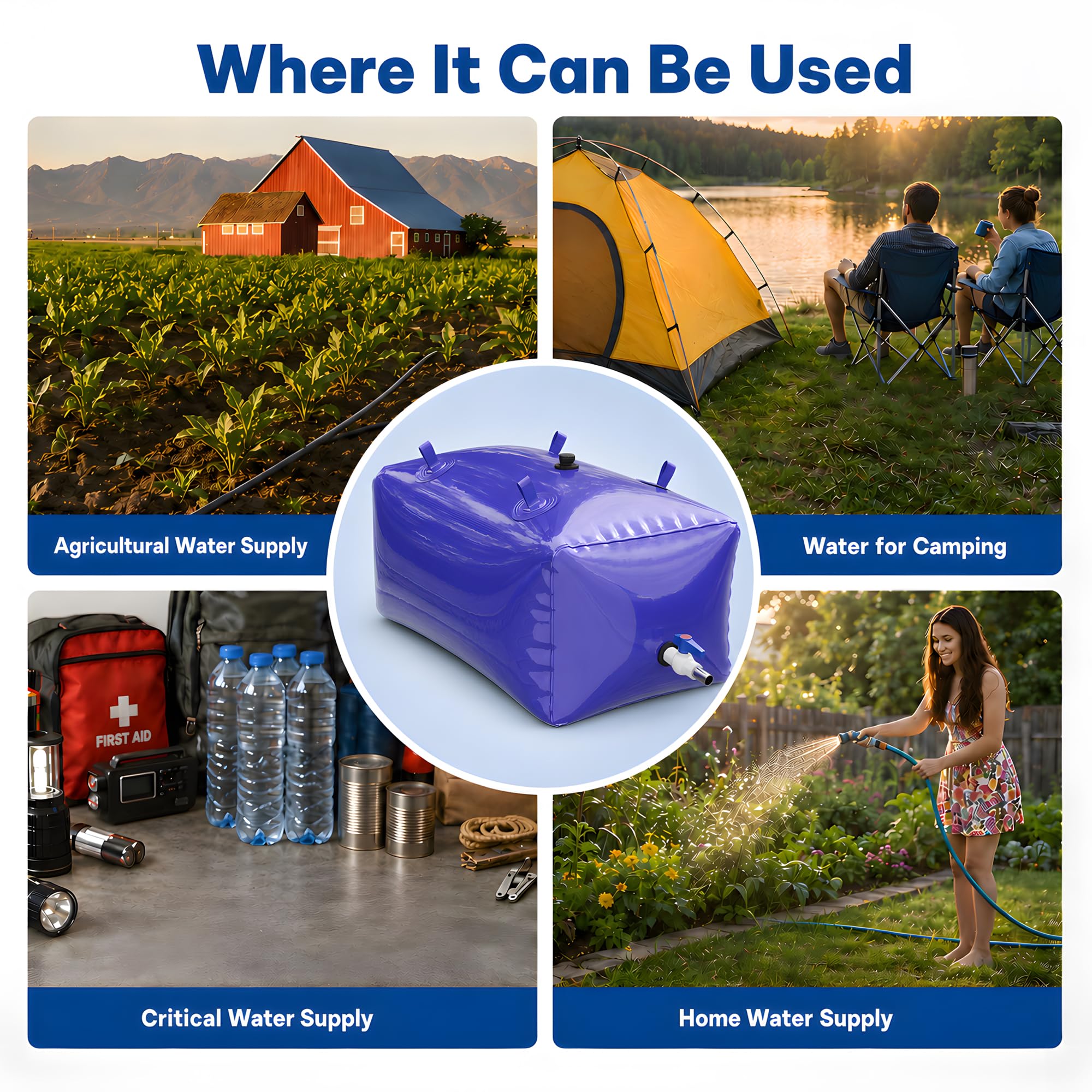 ZXZYHFTY folded bladder compact for storage to save garage or vehicle space