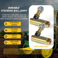 Zymurgoes tie rod end mounted on tractor steering linkage restoring control