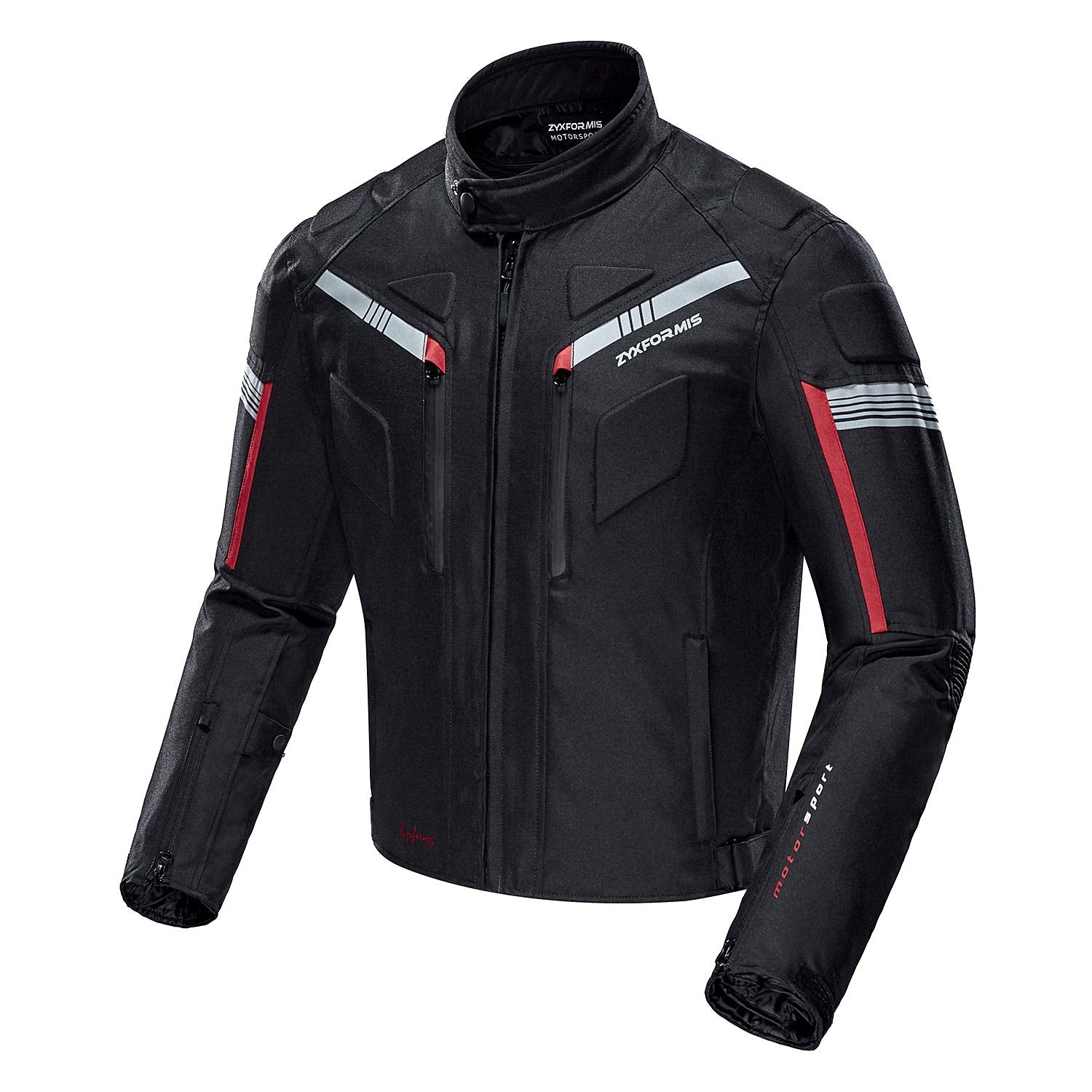 Zyxformis jacket rear view highlighting removable EVA back protector and support